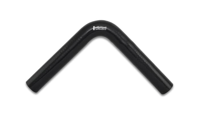 Vibrant Performance 90 Degree Hose Coupler; 1 in. ID; 8 in. Leg Length From Tangent; 1.5 in. Centerline Radius; 100 PSI Maximum Operating Pressure; 0.2 in. Wall Thickness; Black;