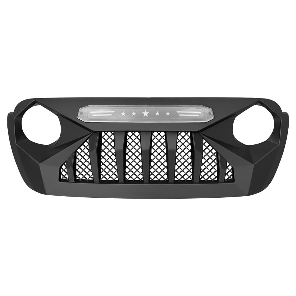 American Modified Amjpca00110 Demon Grille With Red 5 Star LED Lights Bar product image
