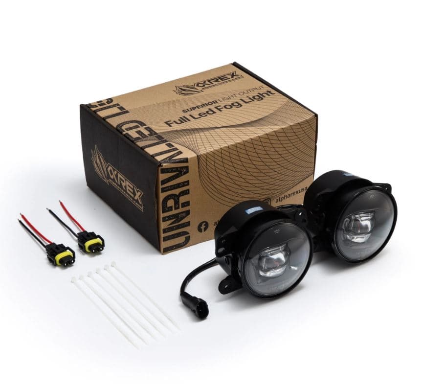 AlphaRex Universal Chrysler/Dodge/Hummer/Jeep DoubleTap Dual Color LED Projector Fog Lights product image