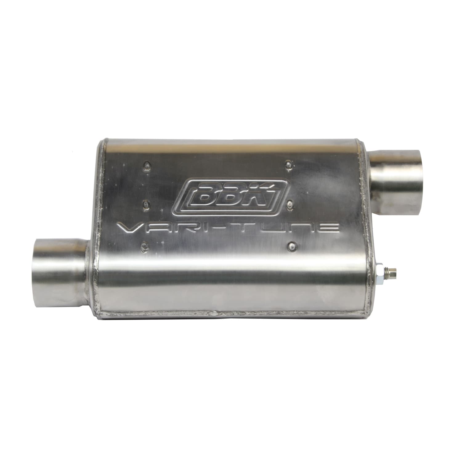 BBK Performance Parts 31025 UNIVERSAL 2-3/4 VARITUNE ADJUSTABLE MUFFLER DOUBLE OFFSET (439 STAINLESS) product image