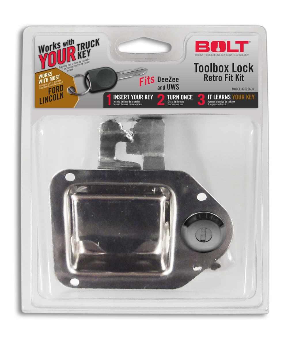 (Clamshell)9614 F150/9615 F250/F350 Tool Box Latch Retro Fit Kit product image
