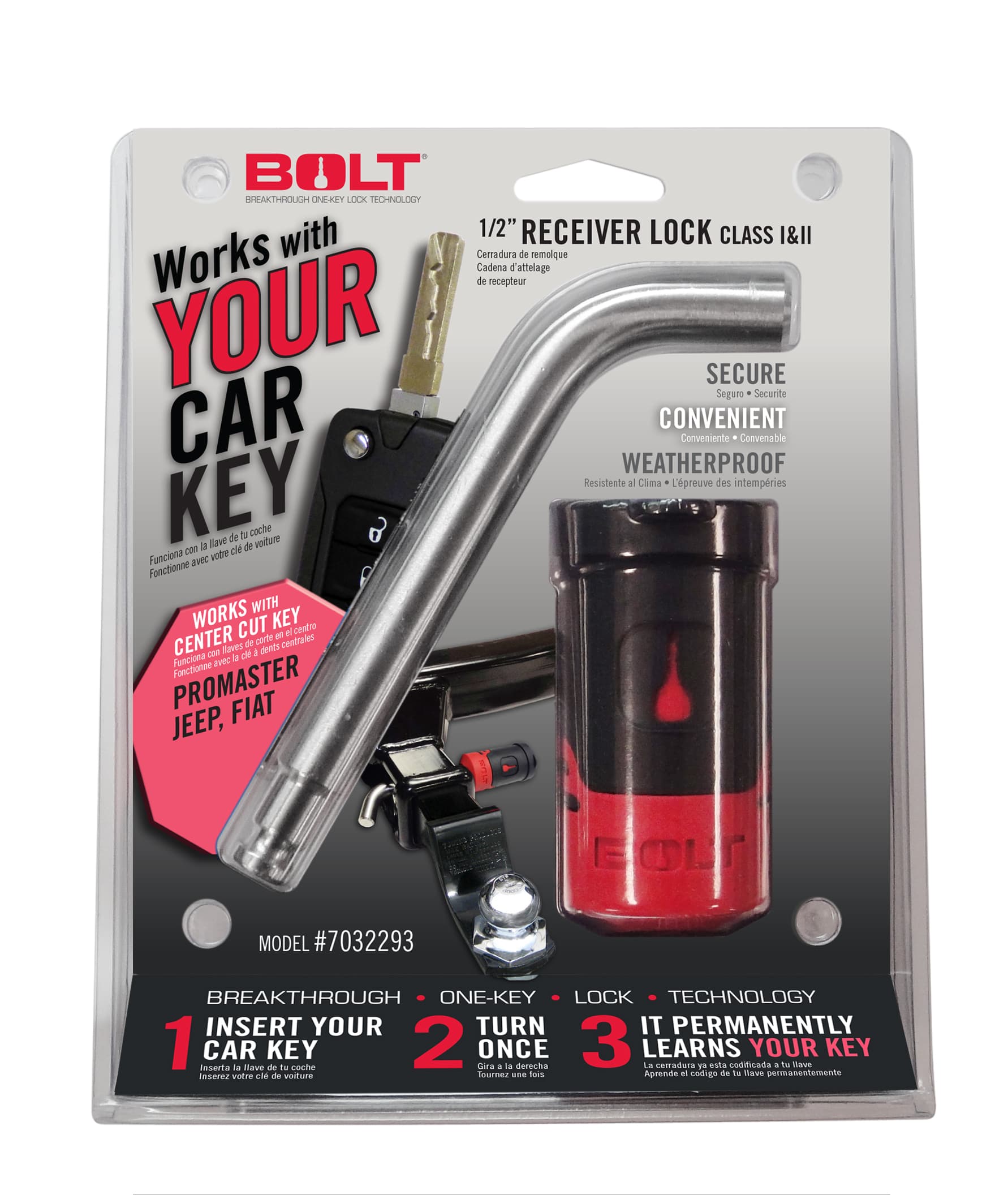 All Jeep Center Cut Includes JL 1/2in Receiver Lock product image