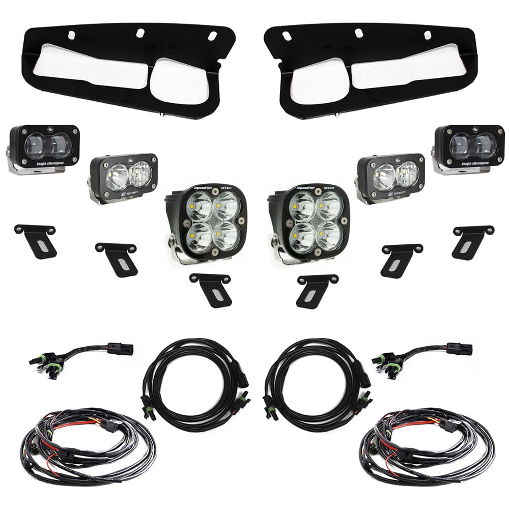 Baja Designs S2 SAE Sportsmen Fog Pocket Light Kit - Clear - Bronco 2021+ w/ Steel Bumper product image