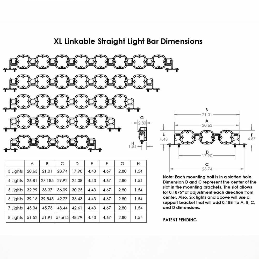 Baja Designs 740001 XL Sport Linkable LED Light Bar product image