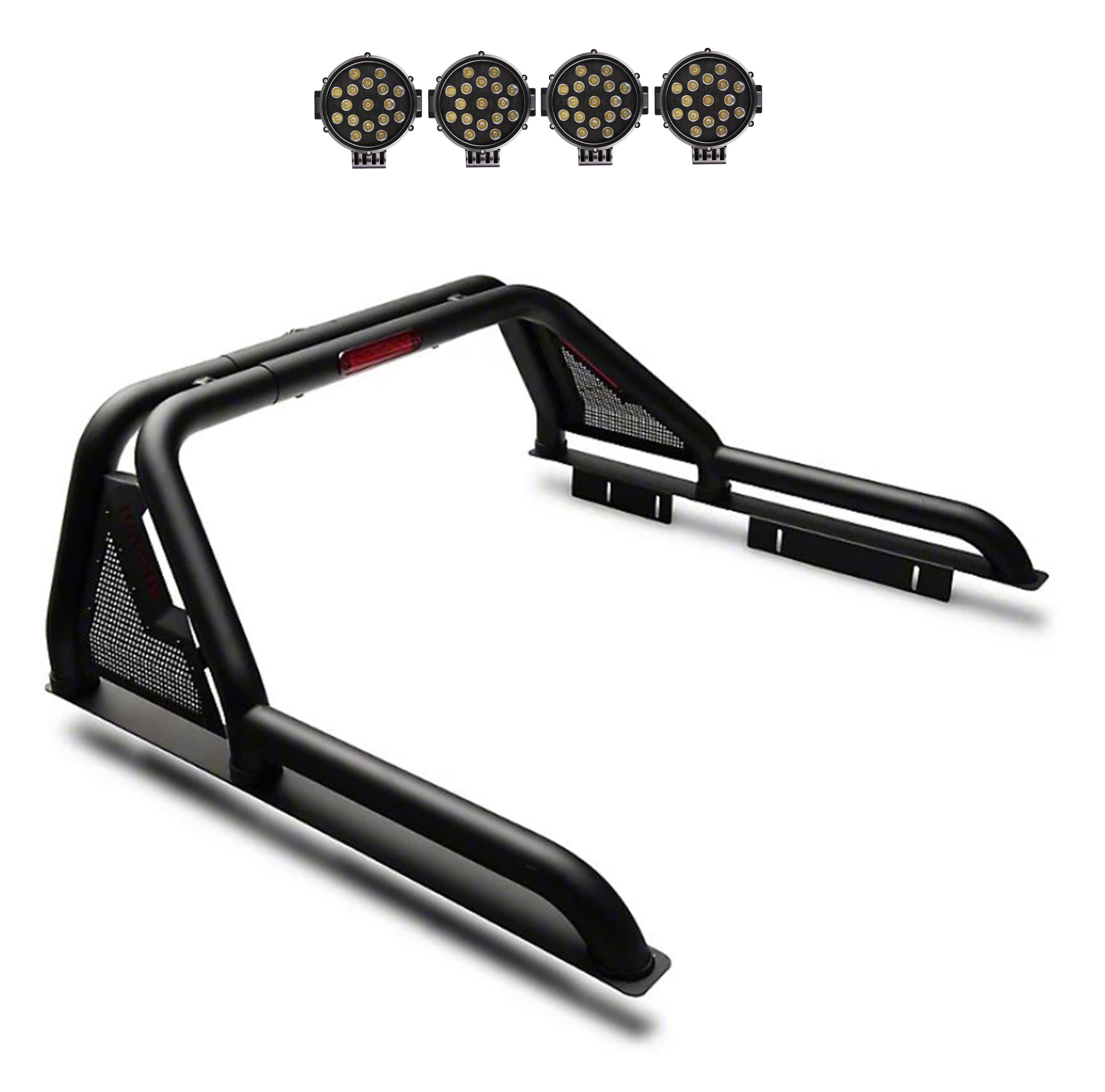 Black Horse Off Road 1524 Canyon/Xcolorado/Tacoma Gladiator Roll Bar Kit Modular Black