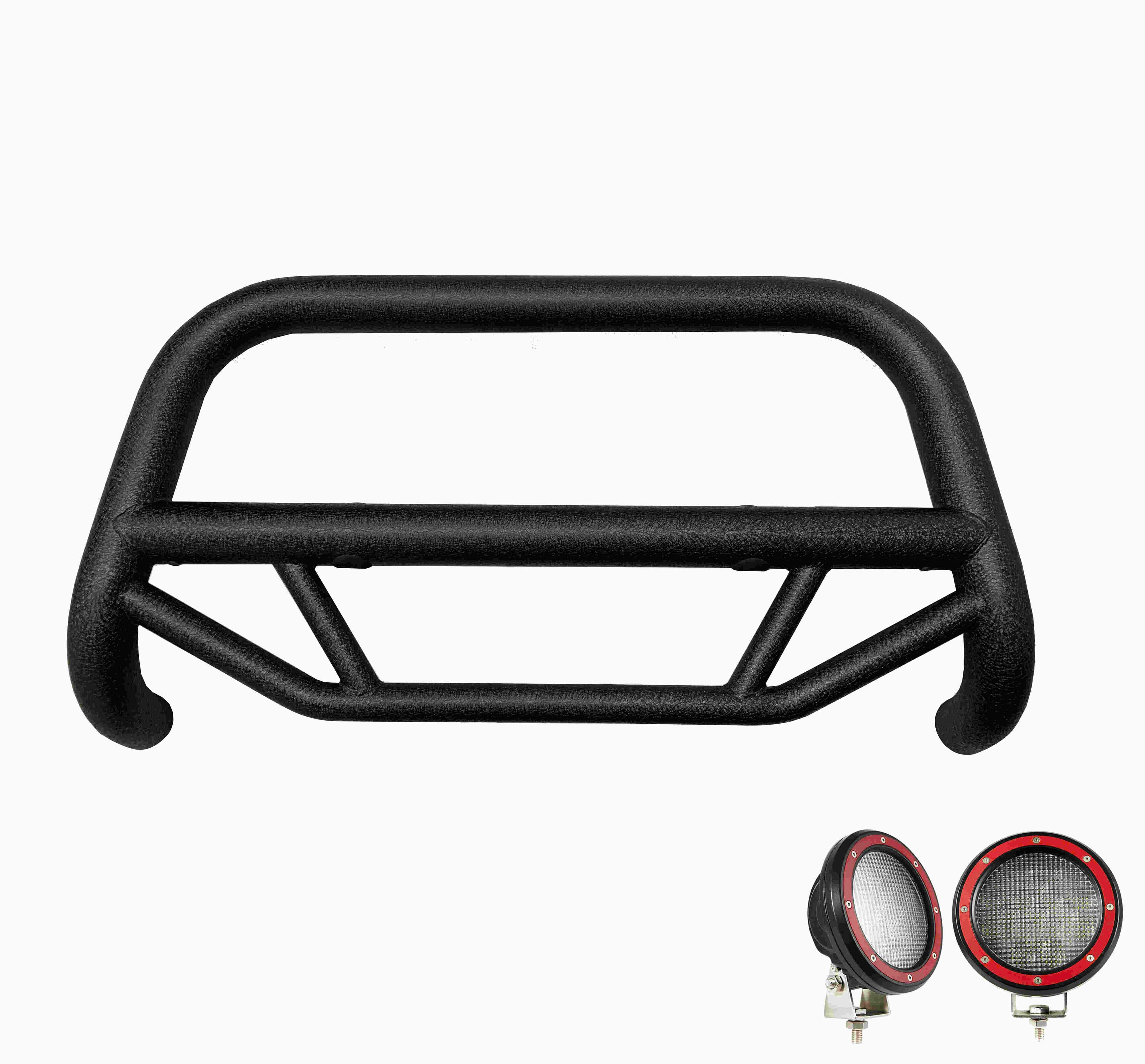 Black Horse Off Road Max T Bull Bar Kit Textured Black Steel MBT-MT0112-PLFR product image