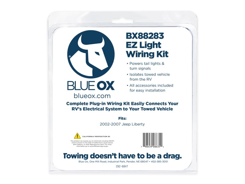 Blue Ox BX88283 EZ Light Wiring Harness Kit