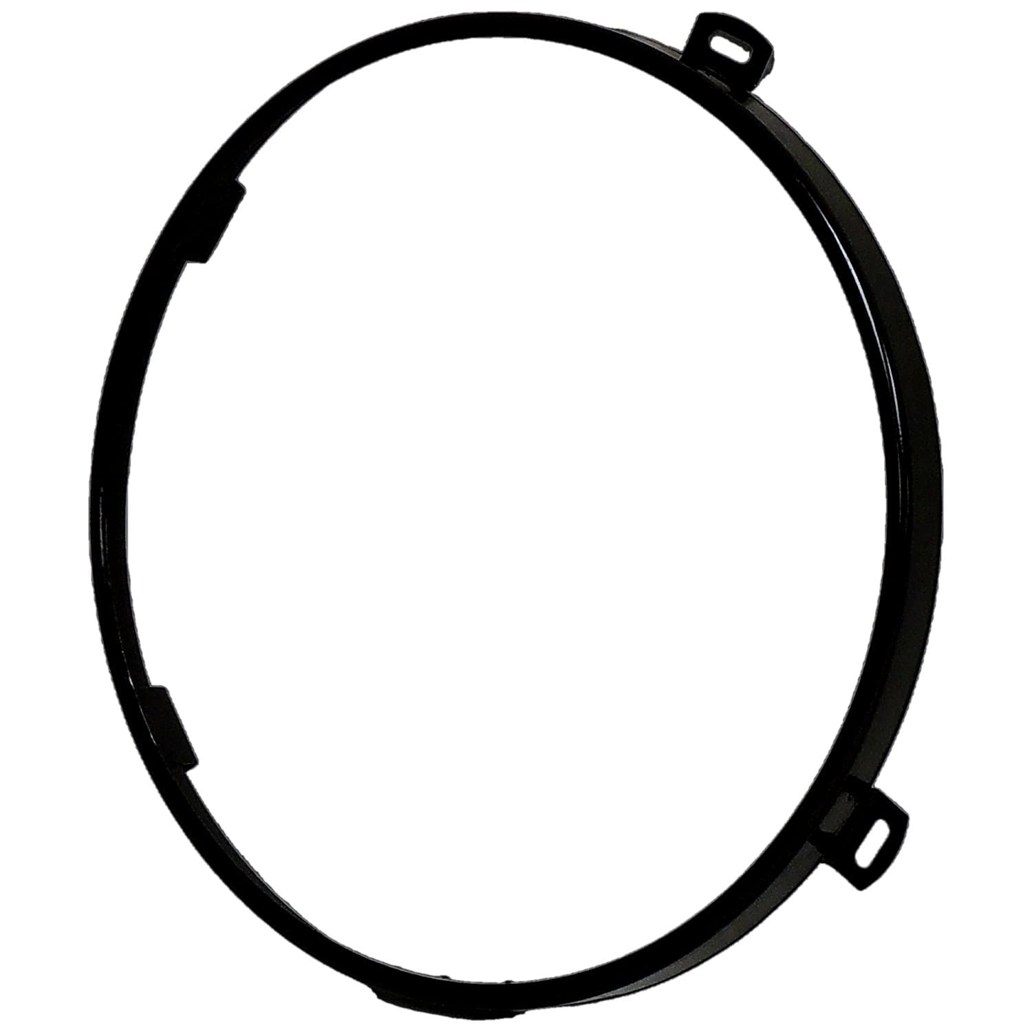 Headlight Retainer For 2007-2018 JK Jeep Wrangler; Black Powder Coat Finish product image