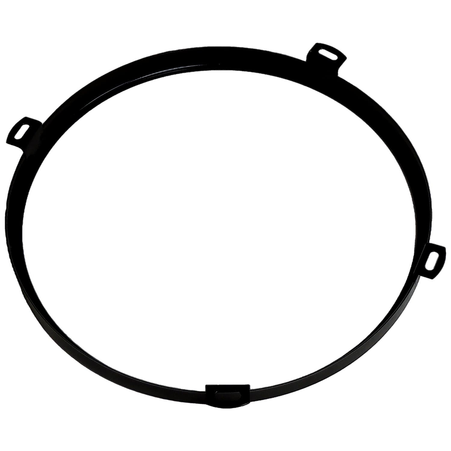 Headlight Retainer For 2007-2018 JK Jeep Wrangler; Black Powder Coat Finish product image