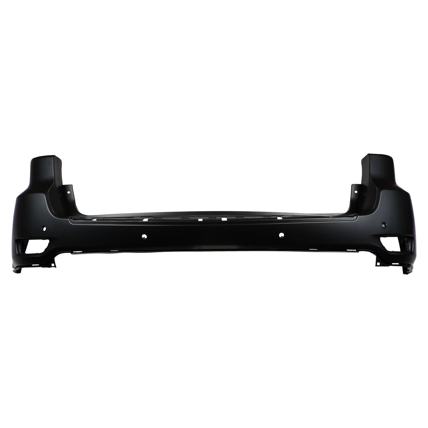 Crown Automotive Jeep Replacement Bumper Fascia; w/o SRT or Trackhawk Package; w/ Parallel Park Assist; w/ Side Blind Spot Detection; Black Primed Finish;