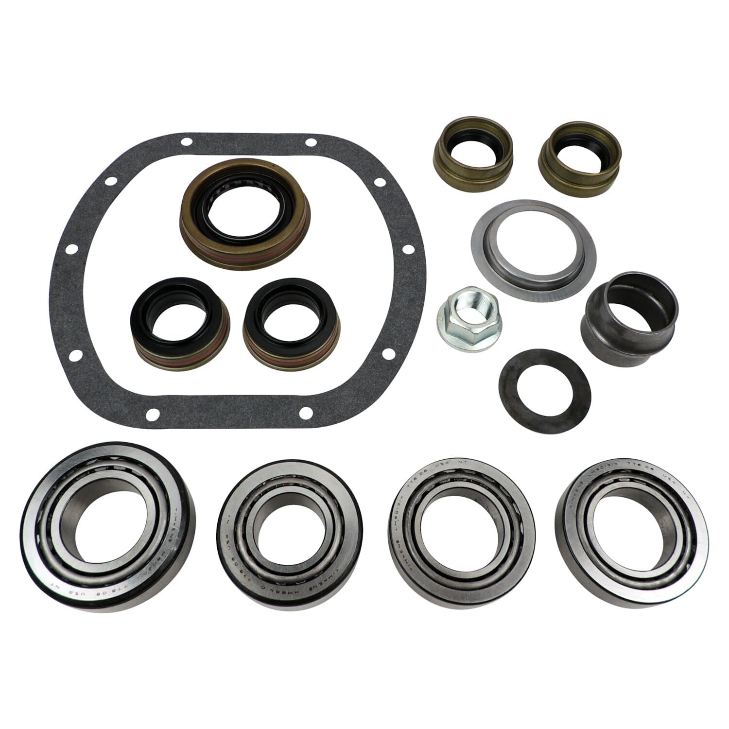 Crown Automotive Jeep Replacement Differential Overhaul Kit 07-18 Jeep JK Wrangler, KK Liberty w/ D30 Front Axle