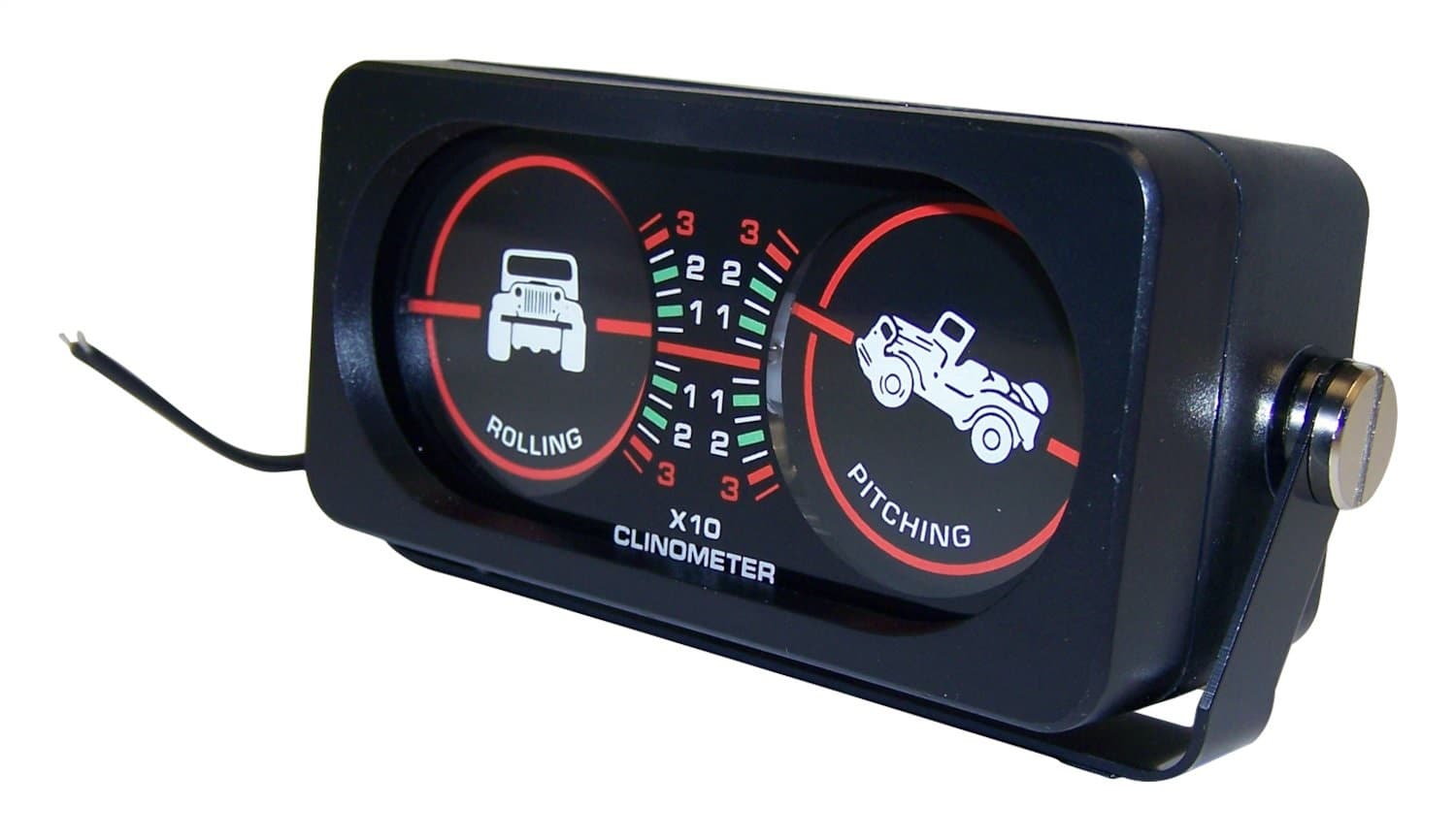 Crown Automotive Jeep Replacement RT Off-Road - Metal Black Clinometer