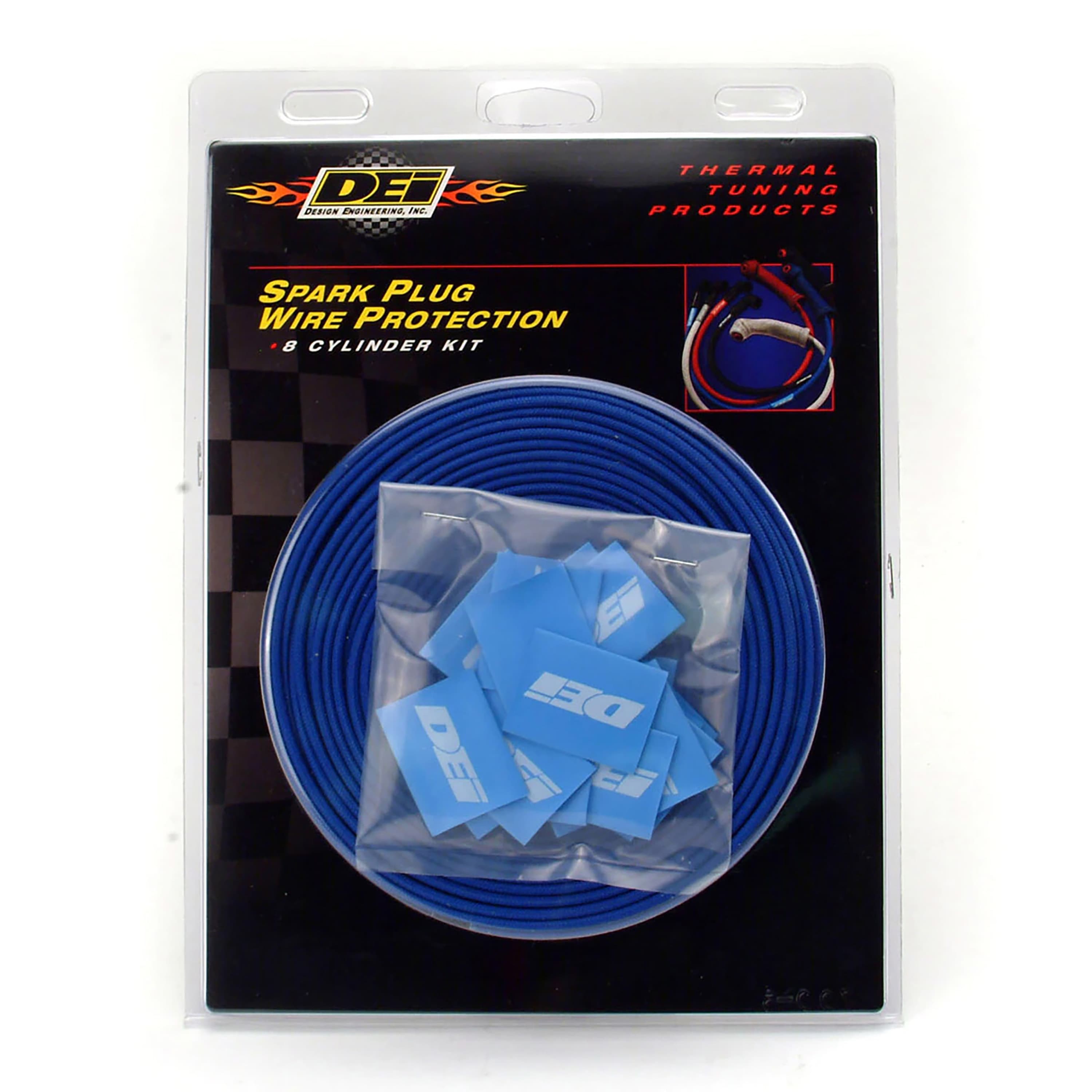 Design Engineering DEI 10632 Protect-A-Wire 8 Cylinder Kit Blue 010632