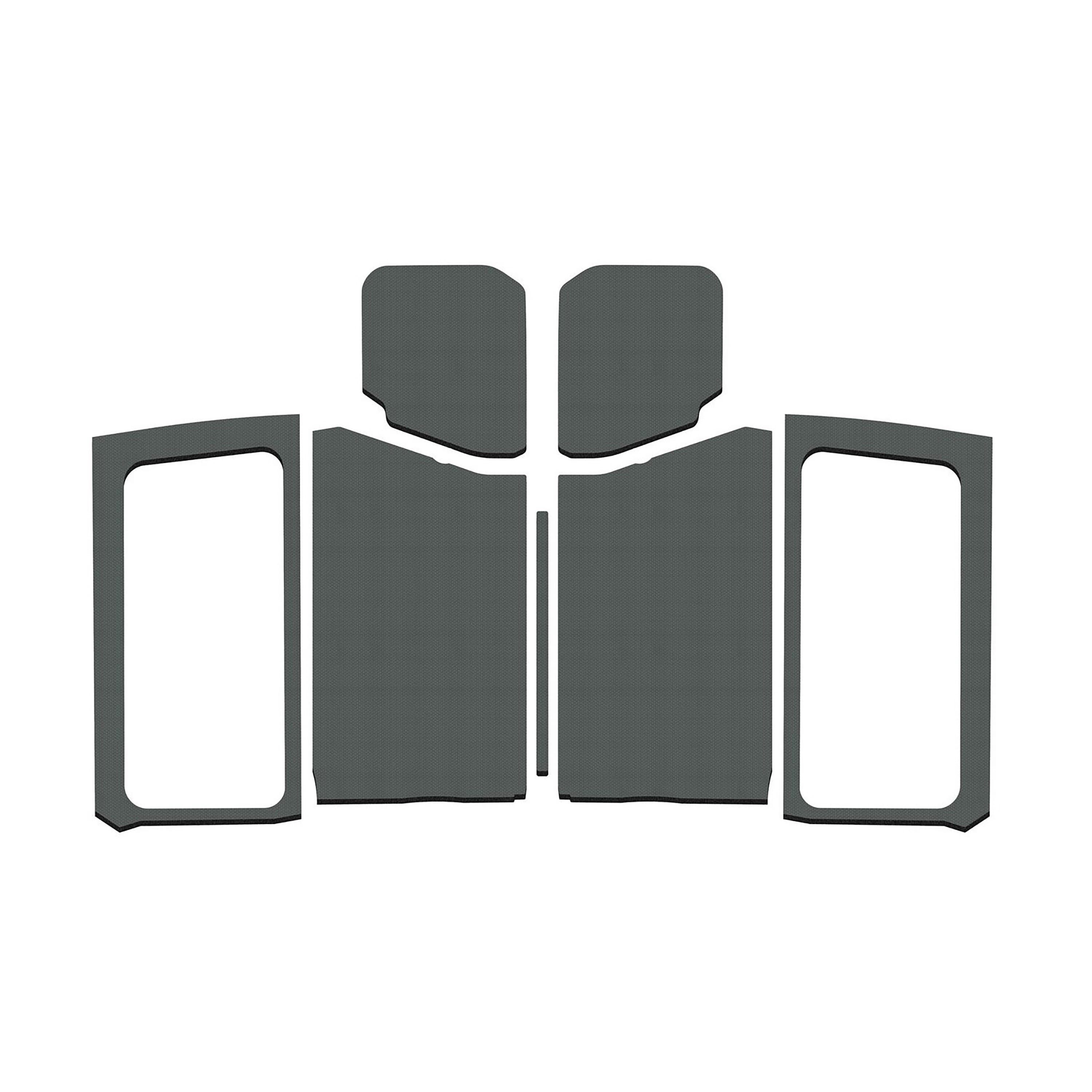 19c Wrangler JL (2 Door) Sound Deadening Headliner Complete Kit Gray Leather product image