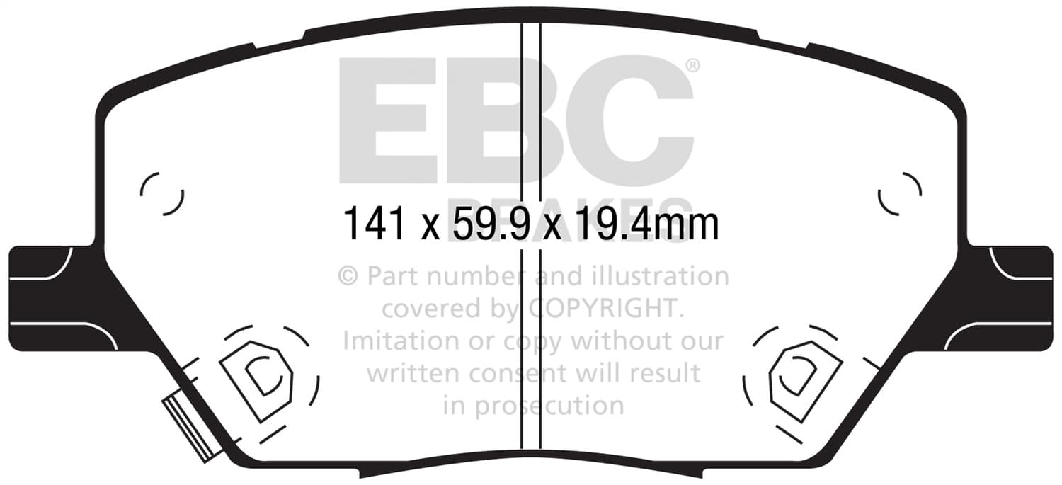 EBC Brakes EBC Brakes ED92239 Truck/SUV Extra Duty Brake Pads