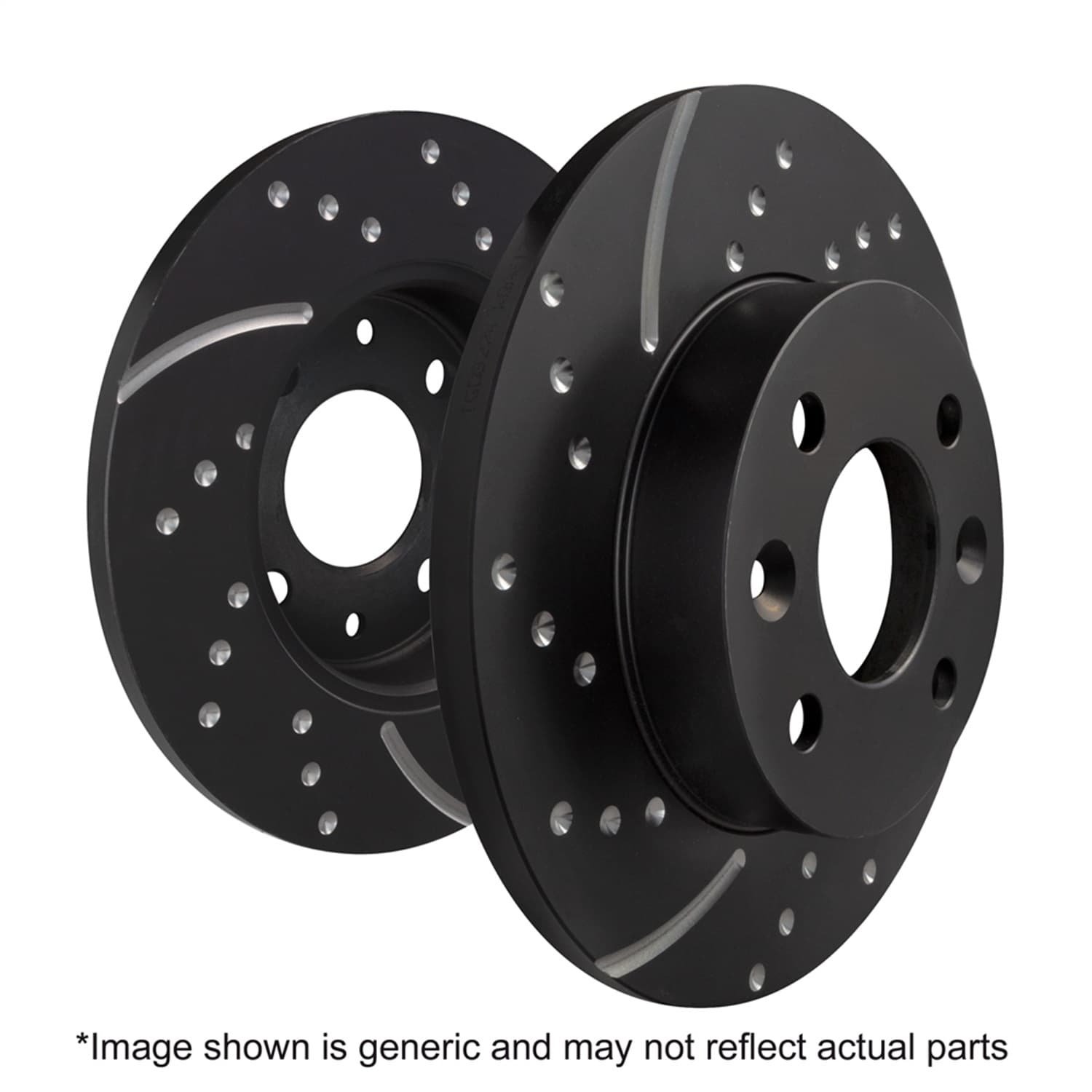 EBC Brakes 3GD Series Sport Slotted Rotor Set; Rear; For FMSI Pad No. D1734; Solid; 5 Bolt Holes; 278mm Dia.;