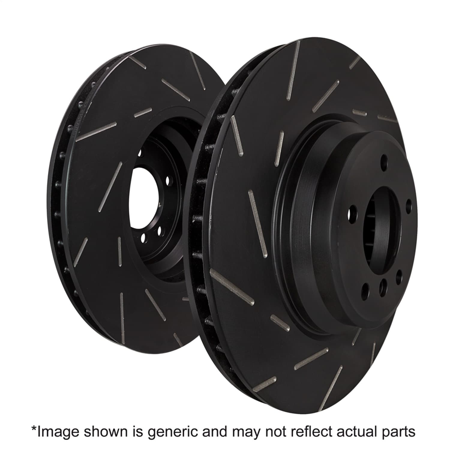 EBC Brakes USR Series Sport Slotted Rotor Set; Front; For FMSI Pad No. D2179; Vented; 6 Bolt Holes; 378mm Dia.; 68mm Height; 30mm Thick; 78.4mm Center Hole Dia.;