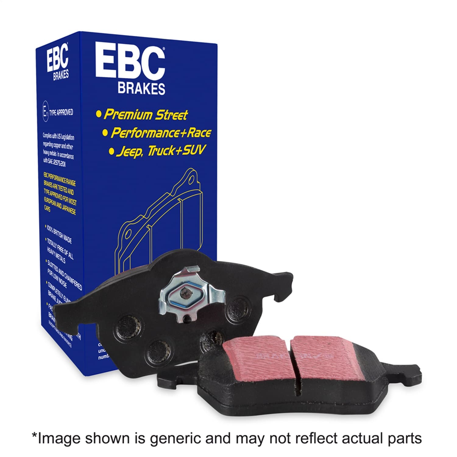 Ultimax OEM Replacement Brake Pads; FMSI Pad No. D1640; Vented; 330mm Dia.; 40mm Height; 28mm Thick; Pad Dimensions: 141.7 x 61.2 x 20mm; product image