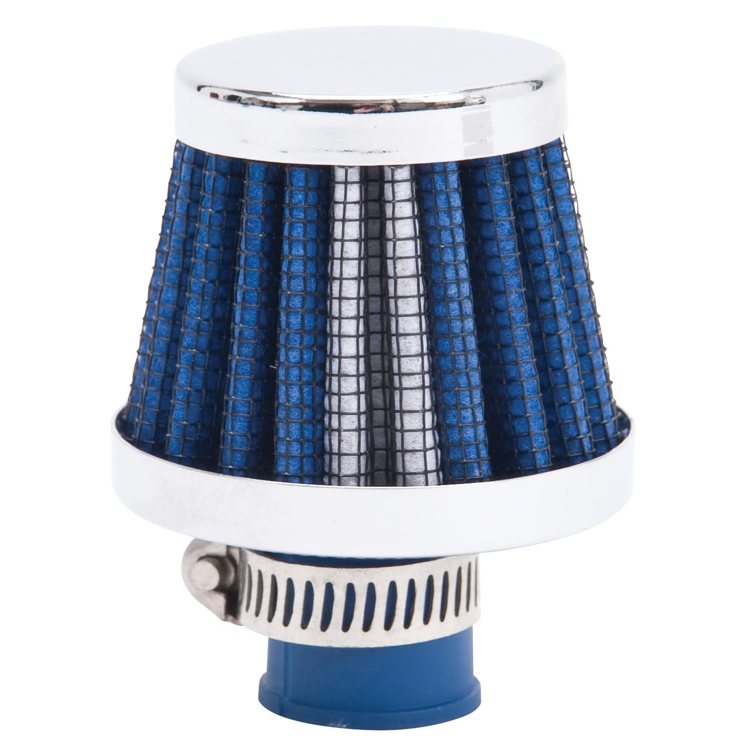 Edelbrock 43513 Conical Valve Cover Breather with 9mm Inlet in Blue Element product image