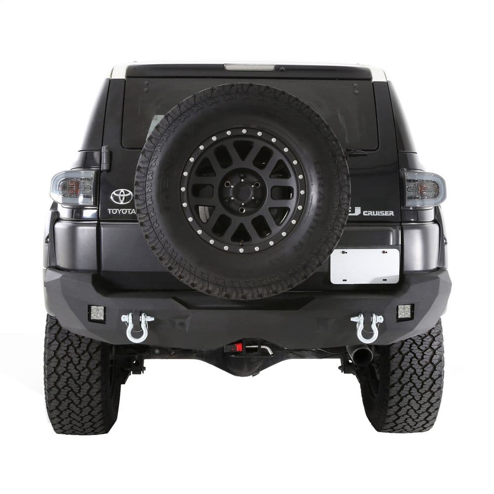 0714 Fj Cruiser M1 Rear Bumper W/Dring Mounts & Rear Lights; Black product image