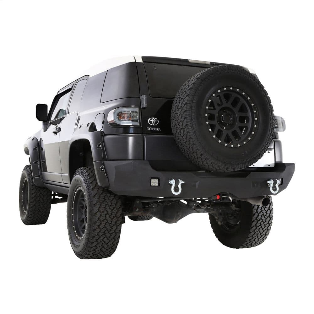 0714 Fj Cruiser M1 Rear Bumper W/Dring Mounts & Rear Lights; Black product image