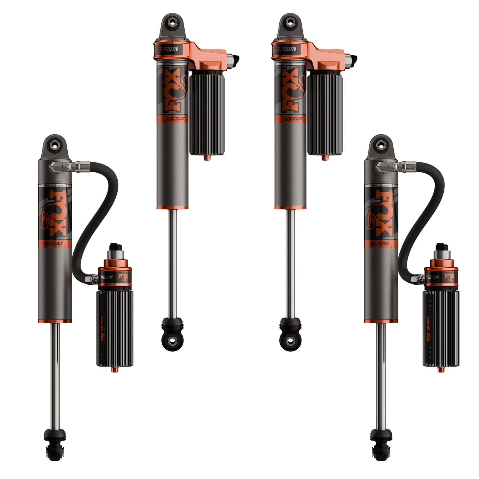 Factory Race Series 3.0 Live Valve Internal Bypass Reservoir Shocks 3.5-4.5in Lift 18-26 JL product image