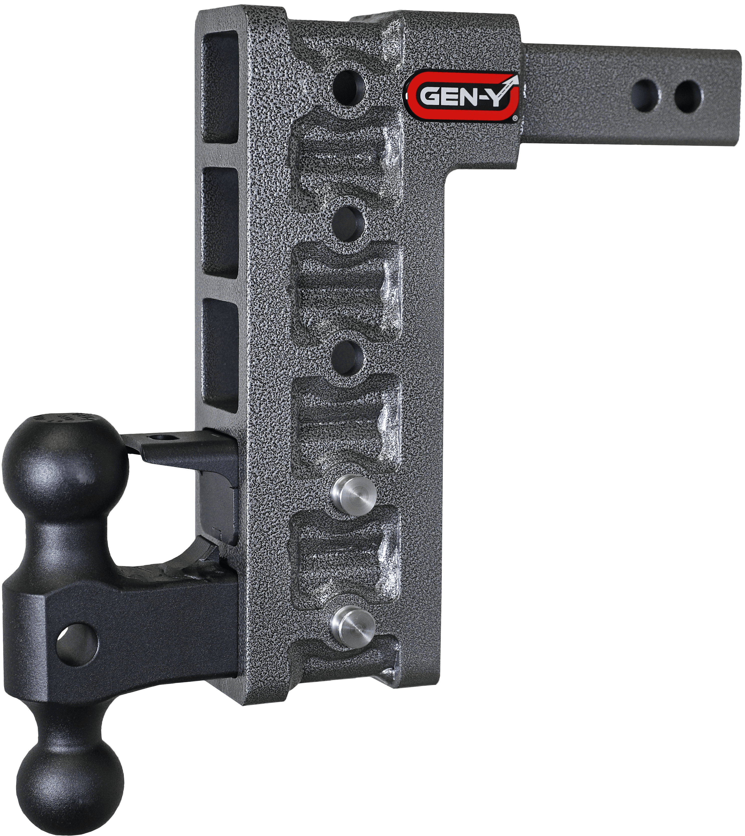 GEN-Y Hitch Mega-Duty 10in Drop Hitch w/ Dual-Ball Mount and Pintle Lock product image