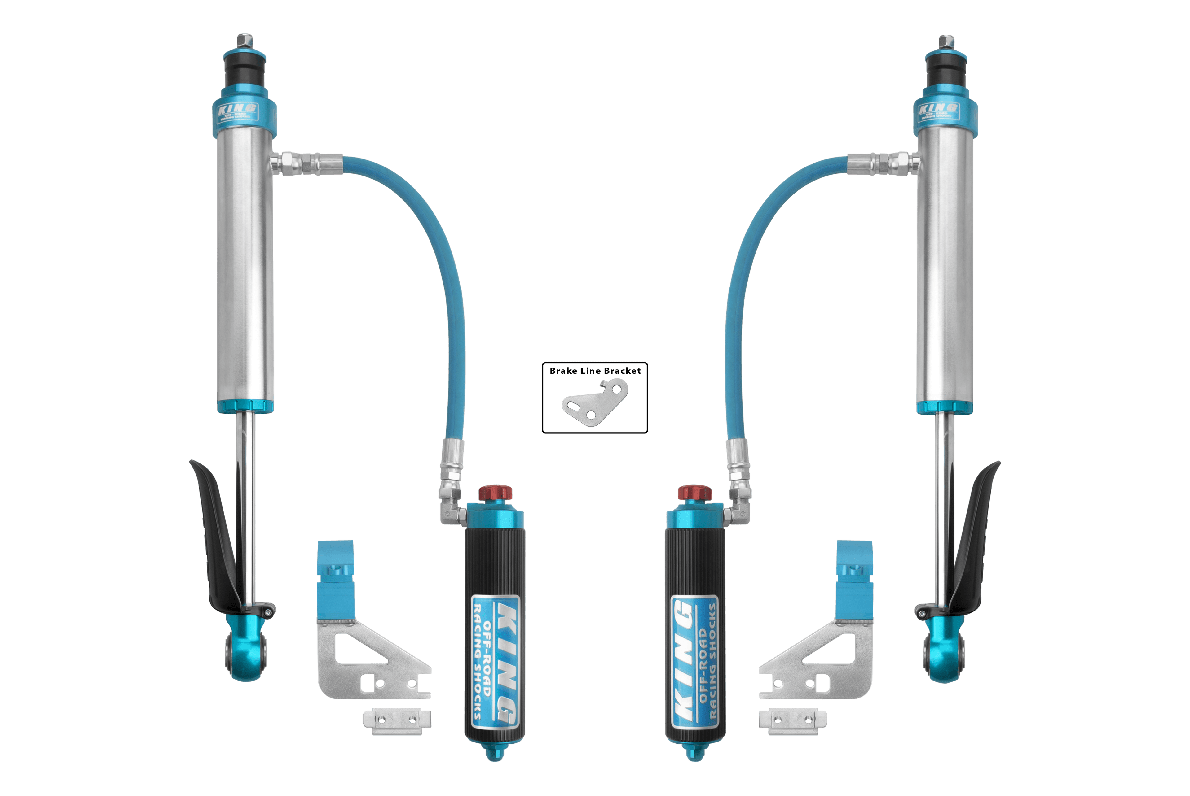 King Shocks Tundra 22+ Rear 2.5 remote reservoir w adjuster pair