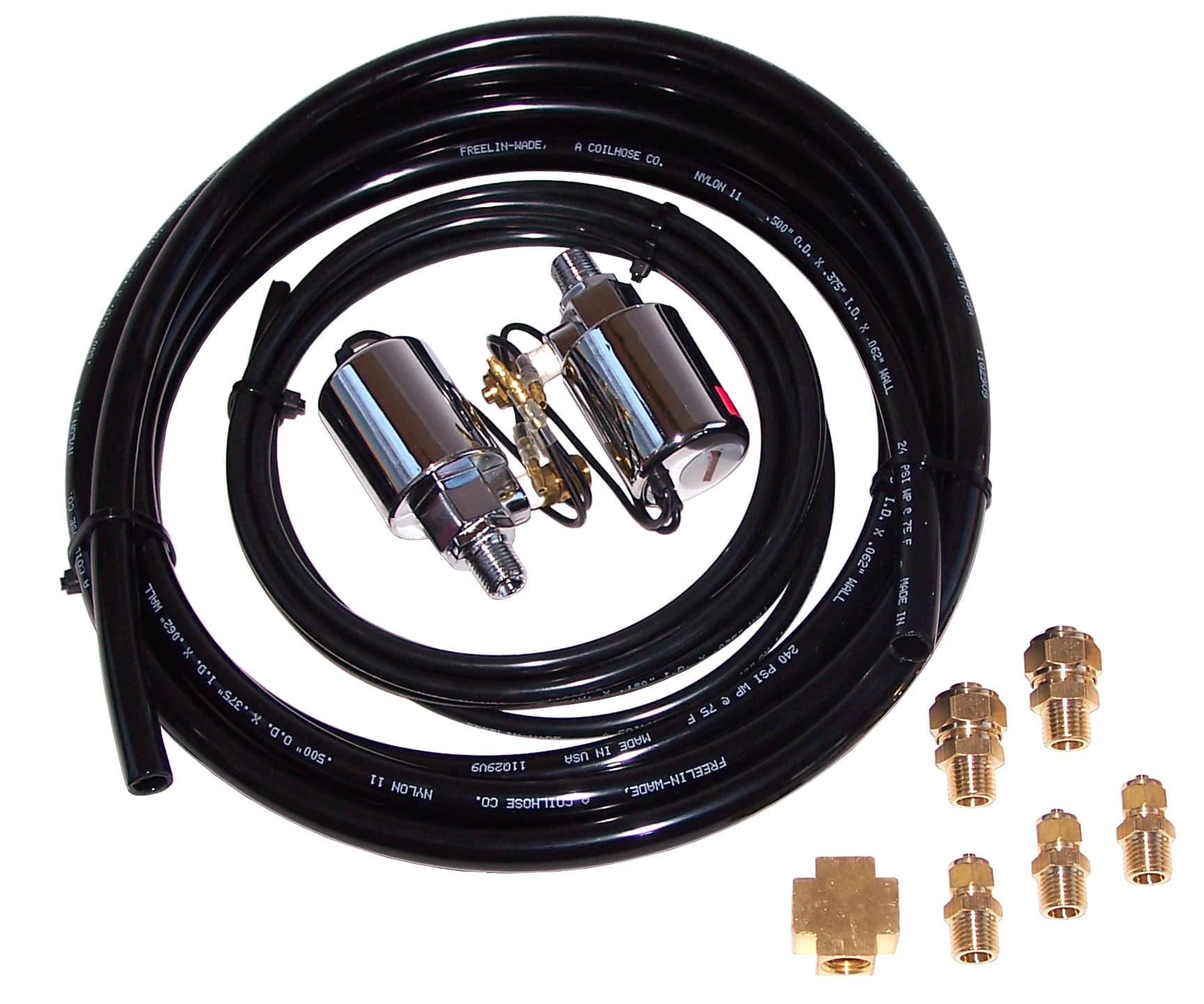Kleinn Automotive Accessories BlastMaster™ Valve Upgrade Kit; For Use With Horns PN[HK8 And 630]; Includes 2 Solenoid Valves PN[307]/ 1/2 in. High Pressure Air Line/ 1/4 in. High Pressure Air Line;