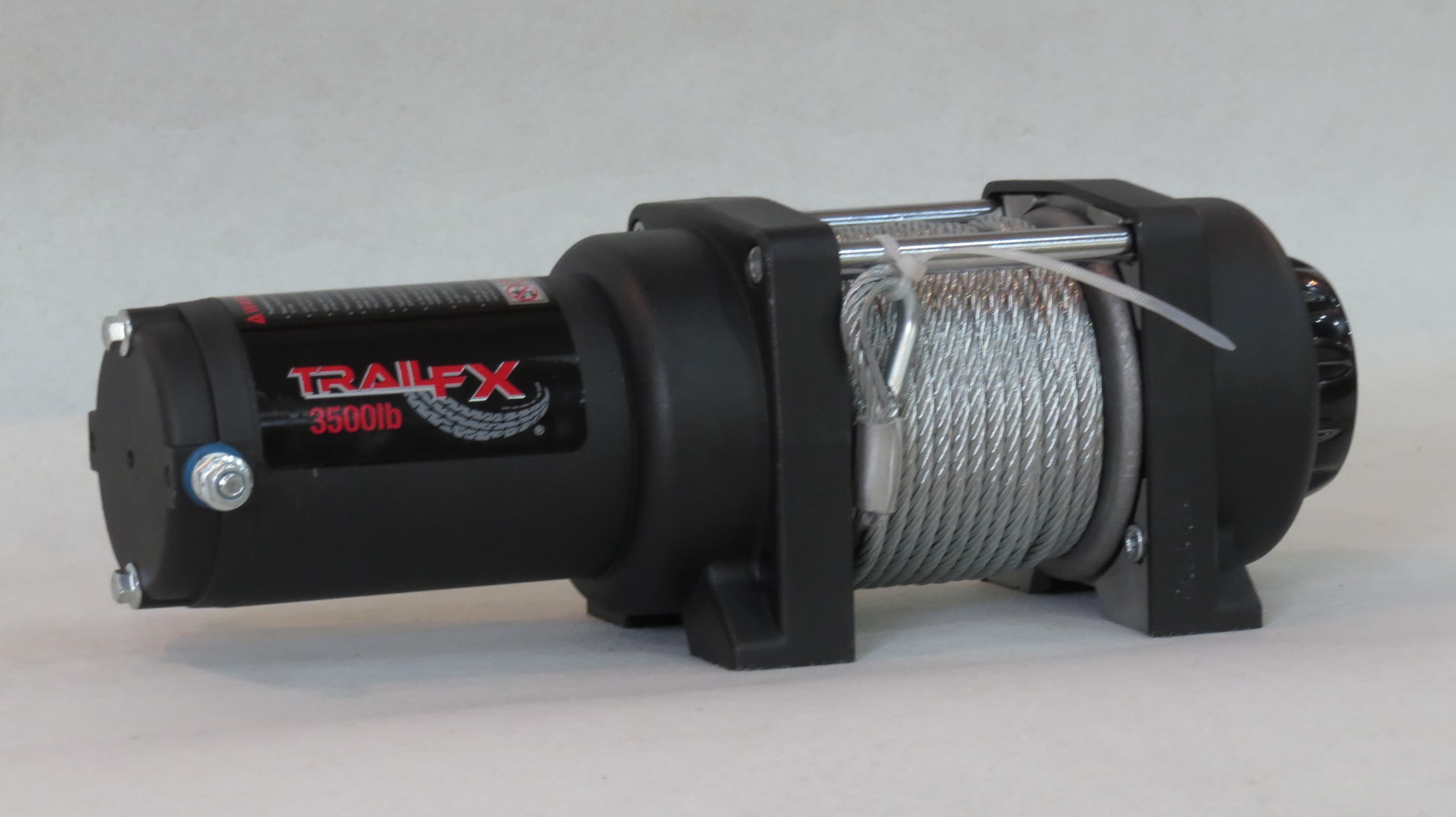 TrailFX TrailFX W35B ATV/UTV Mounted 250A 3500 Lb Cap 3/16 x 50 Ft Steel Cable 4-Way Roller Fairlead