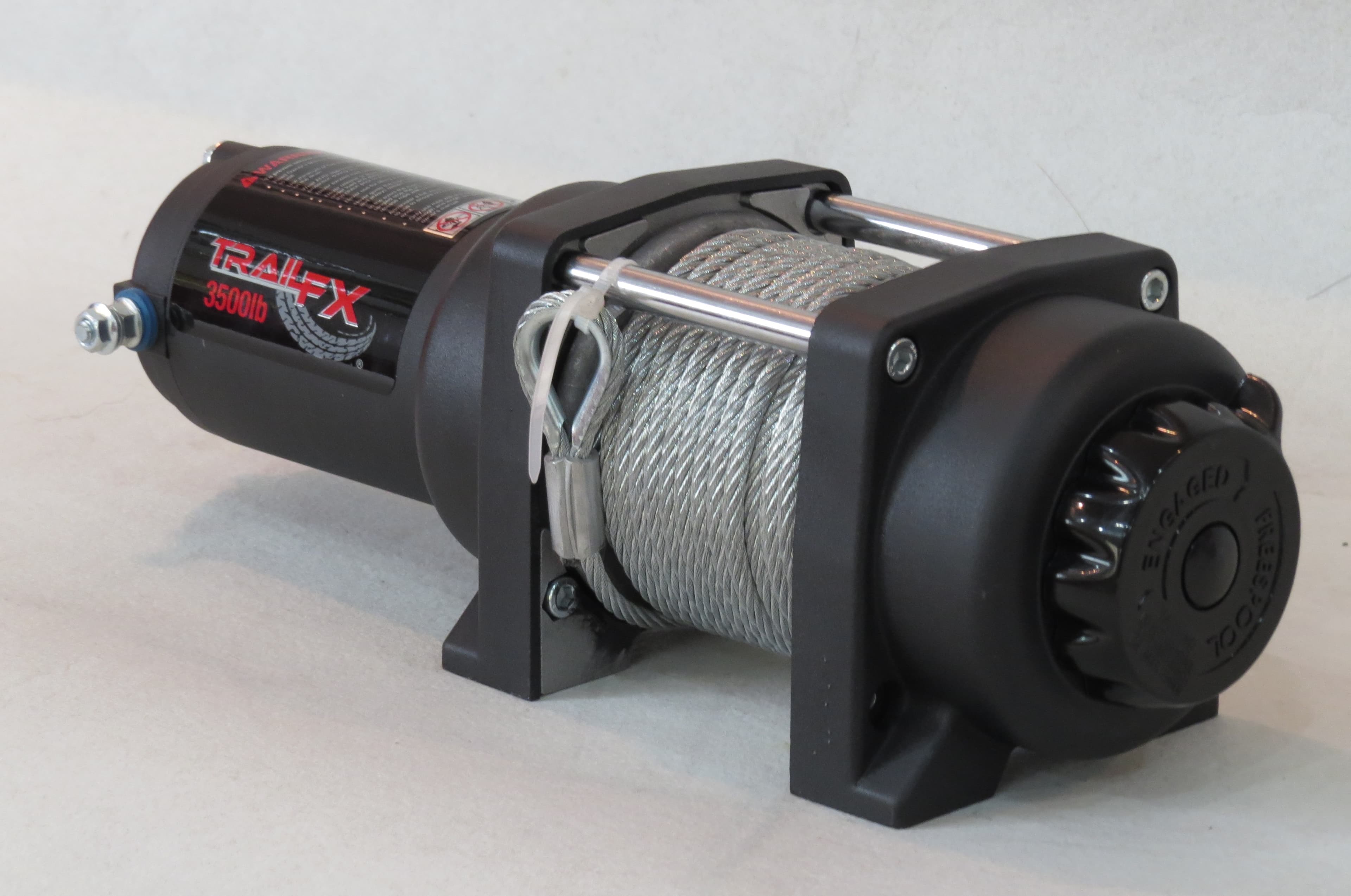 TrailFX W35B ATV/UTV Mounted 250A 3500 Lb Cap 3/16 x 50 Ft Steel Cable 4-Way Roller Fairlead product image