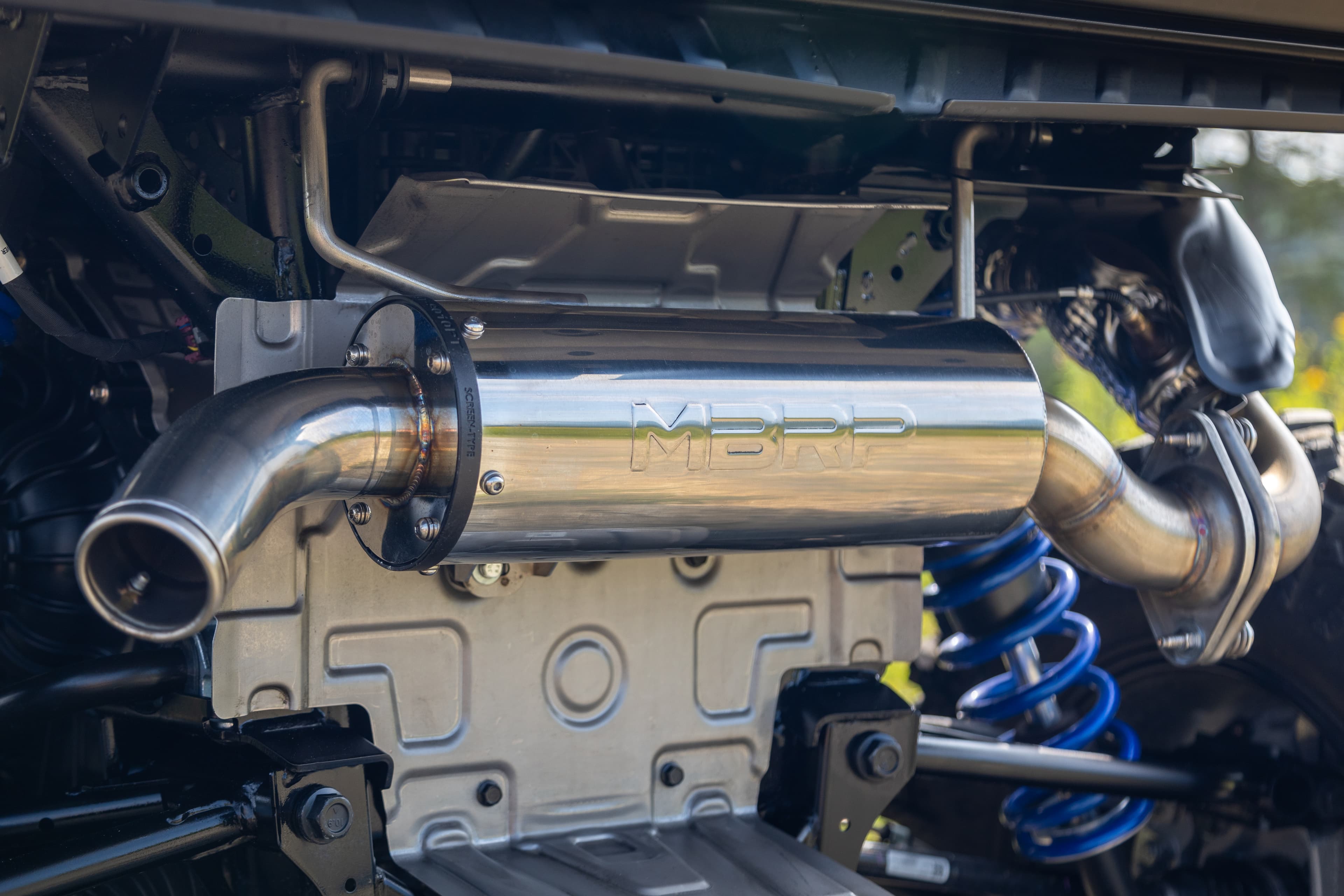 MBRP AT-9539PT, 2.5-inch OD Outlet, 5-inch OD T304 Stainless Steel, Performance Muffler. product image