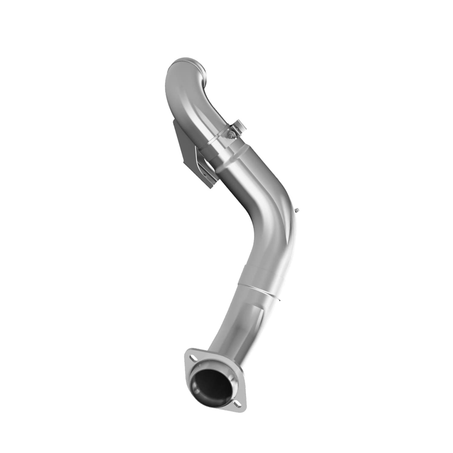 4 Inch Turbo Down Pipe Aluminized Steel For 15-16 Ford 6.7L Powerstroke Non Cab and Chassis Only MBRP product image
