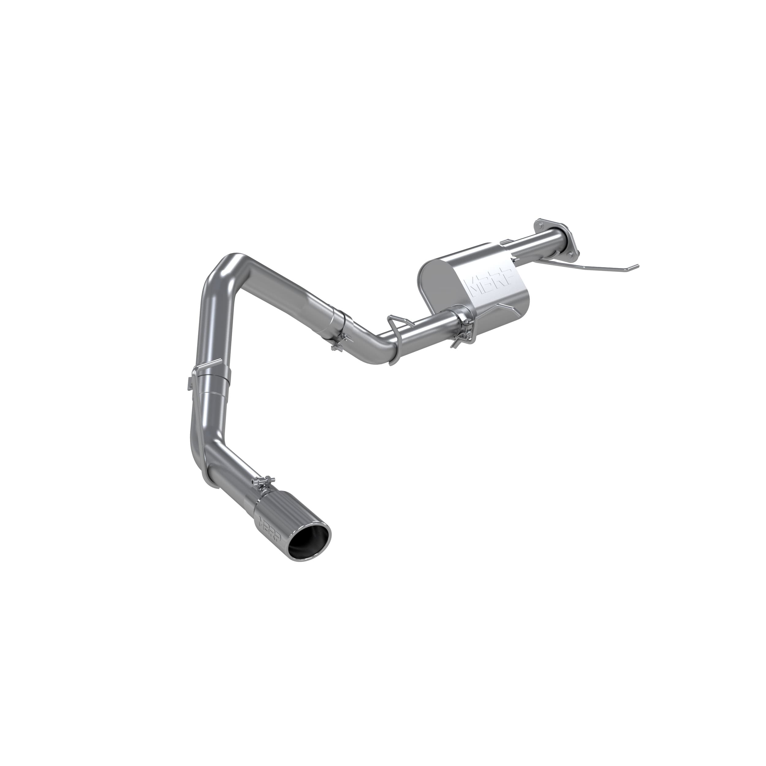Armor Lite Cat Back Performance Exhaust System; 3 in.; Aluminized; Single Side; 4 in. OD. Single Wall Tip Included; product image