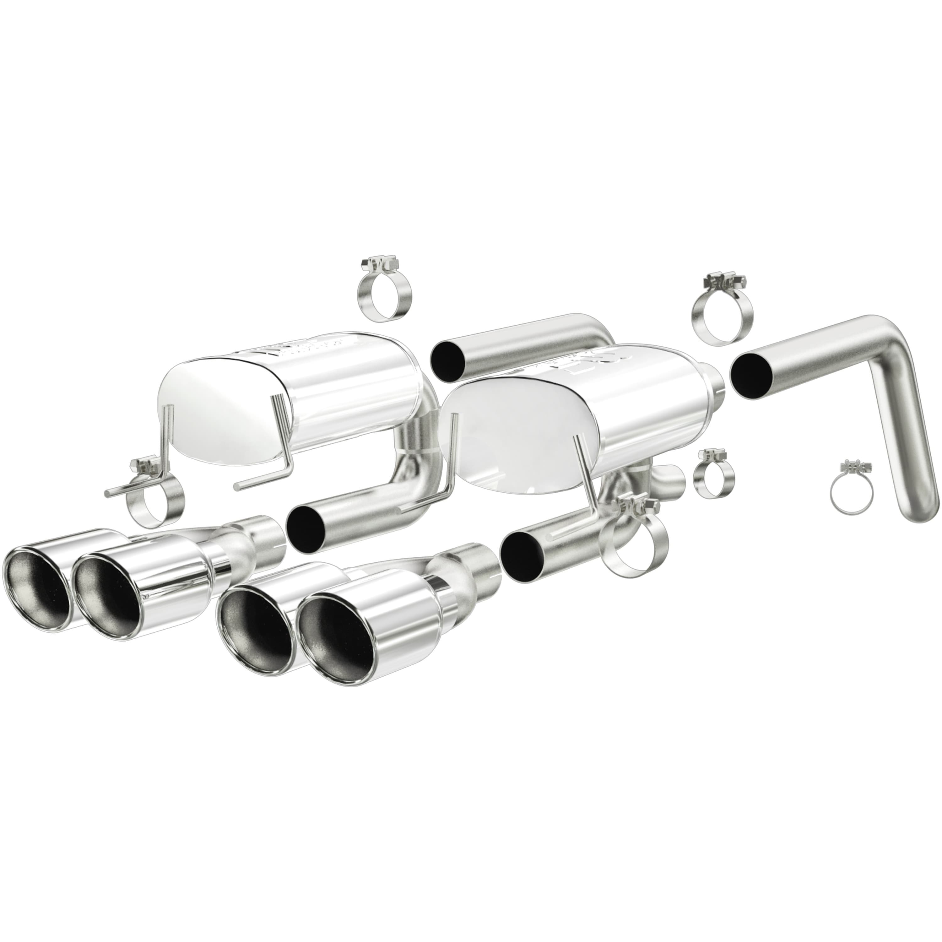MagnaFlow 2005-2007 Chevrolet Corvette 6.0L | 2008 Chevrolet Corvette 6.2L Street Series Axle Back Performance Exhaust System 15886 product image