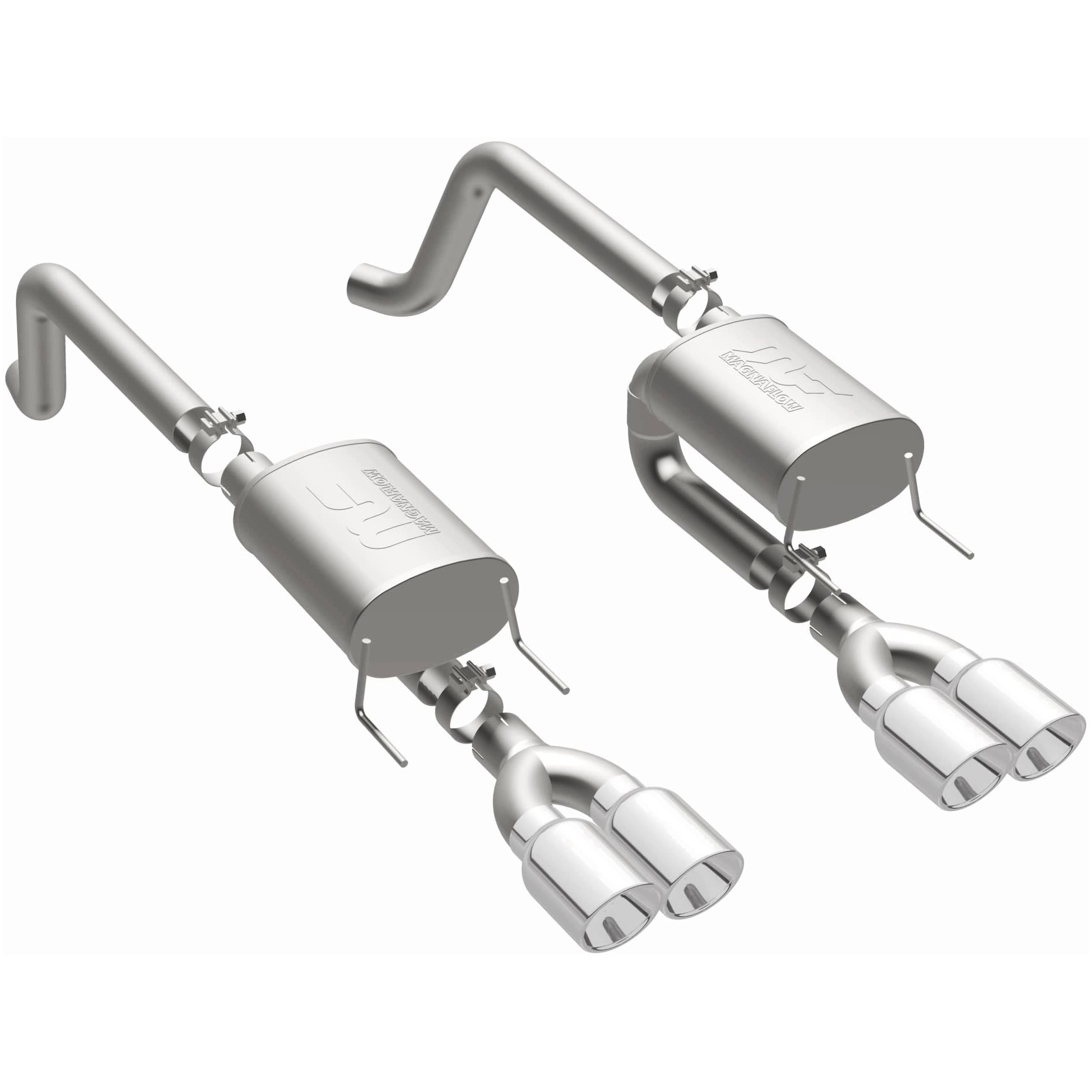 MagnaFlow 2005-2007 Chevrolet Corvette 6.0L | 2008 Chevrolet Corvette 6.2L Street Series Axle Back Performance Exhaust System 15886 product image