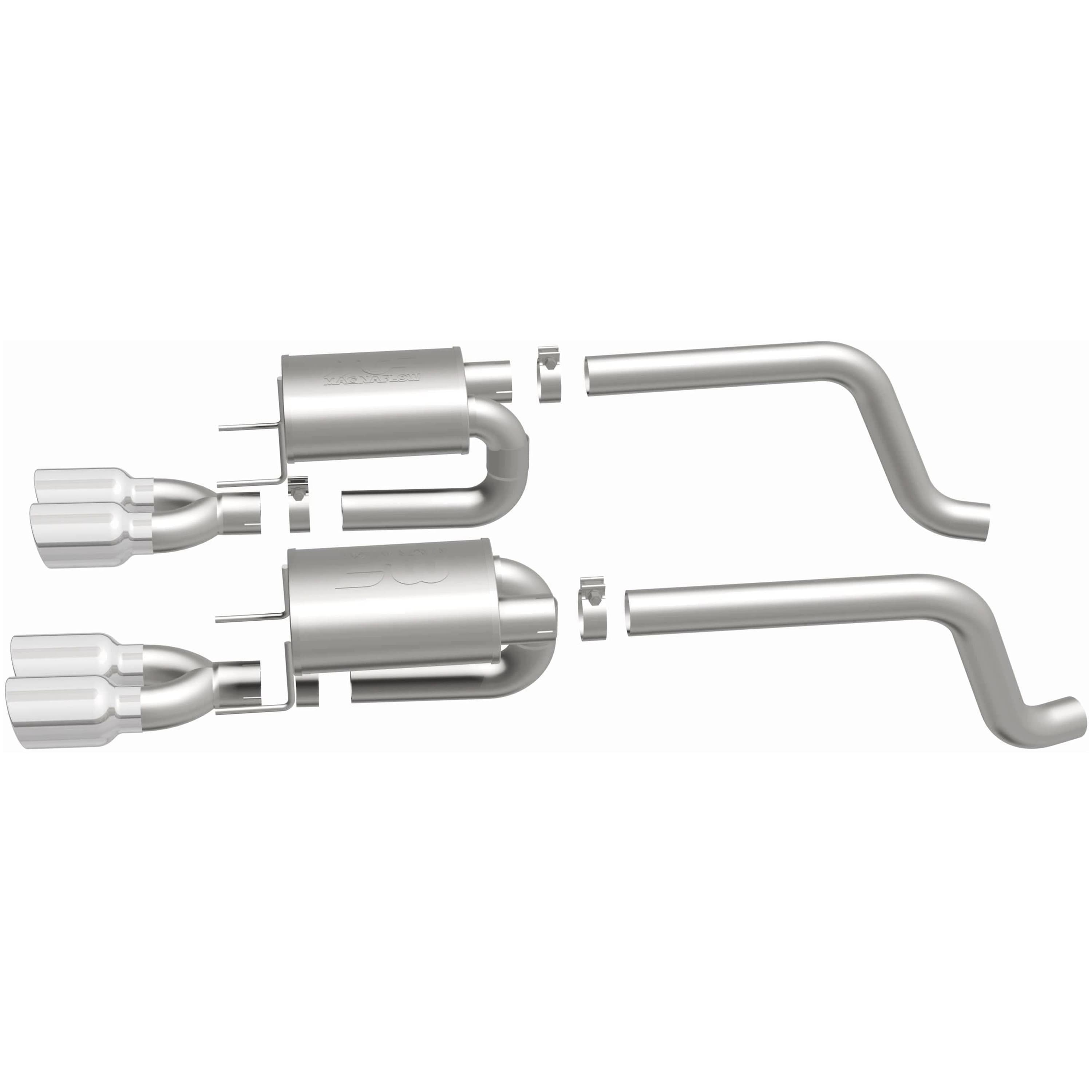 MagnaFlow 2005-2007 Chevrolet Corvette 6.0L | 2008 Chevrolet Corvette 6.2L Street Series Axle Back Performance Exhaust System 15886 product image