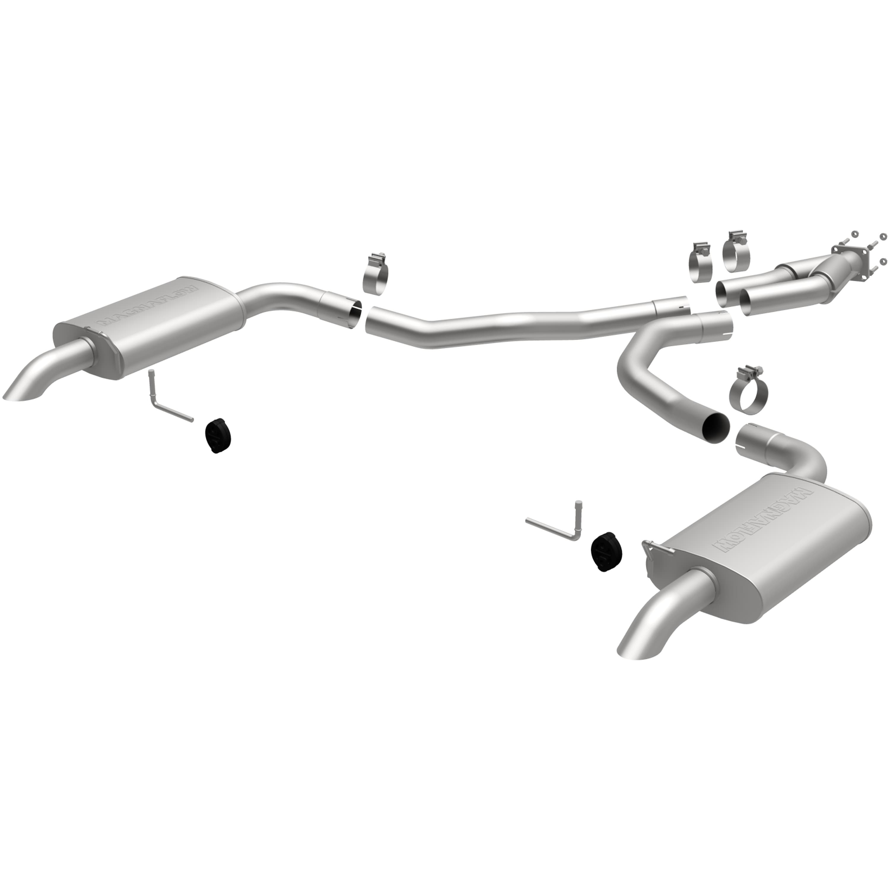 MagnaFlow 1975-1979 Chevrolet Corvette 5.7L Street Series Cat-Back Performance Exhaust System 16710 product image