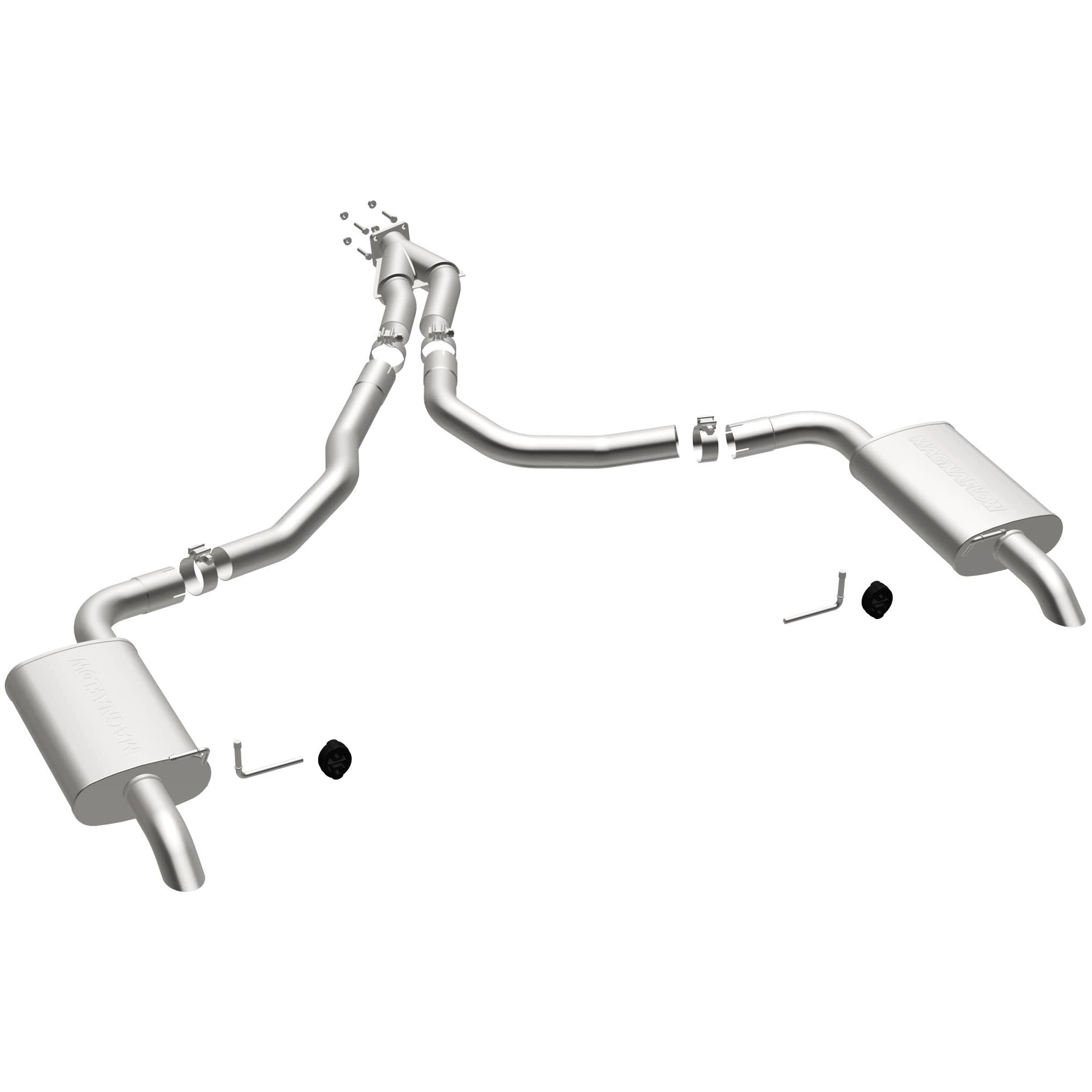MagnaFlow 1975-1979 Chevrolet Corvette 5.7L Street Series Cat-Back Performance Exhaust System 16710 product image