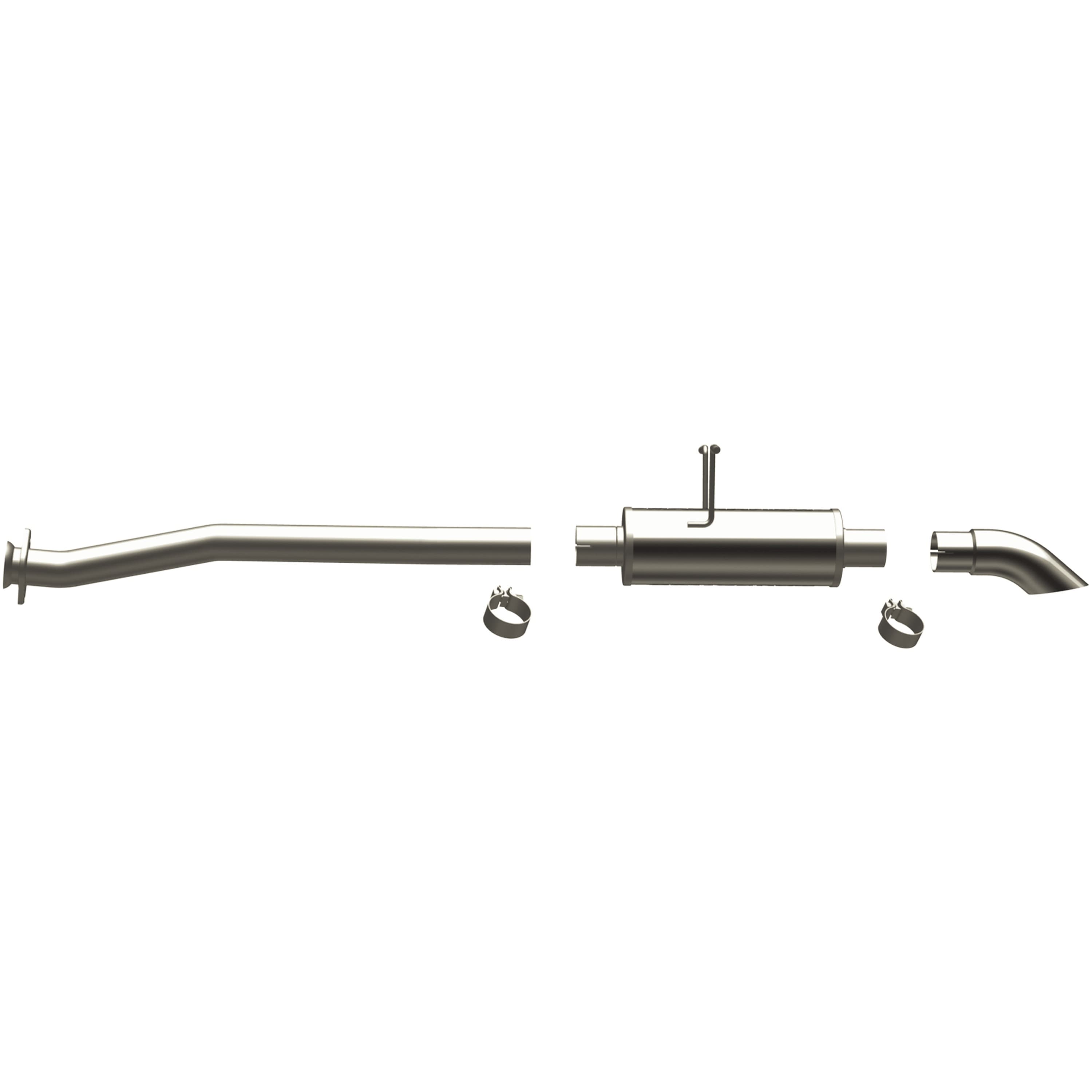 98-10 Ford Ranger EC/CC 3.0/4.0 Cat-Back System featuring 2.5in stainless steel piping and a 3in stainless steel Turn Down tip product image