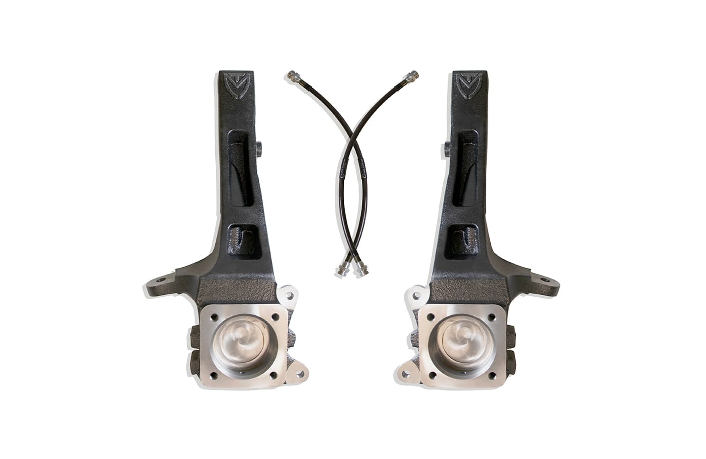 MaxTrac 0322 RUNNER/0714 FJ CRUISER 2WD FRONT STEEL 4IN LIFT SPINDLES W/EXT BRAKE LINES(PAIR)