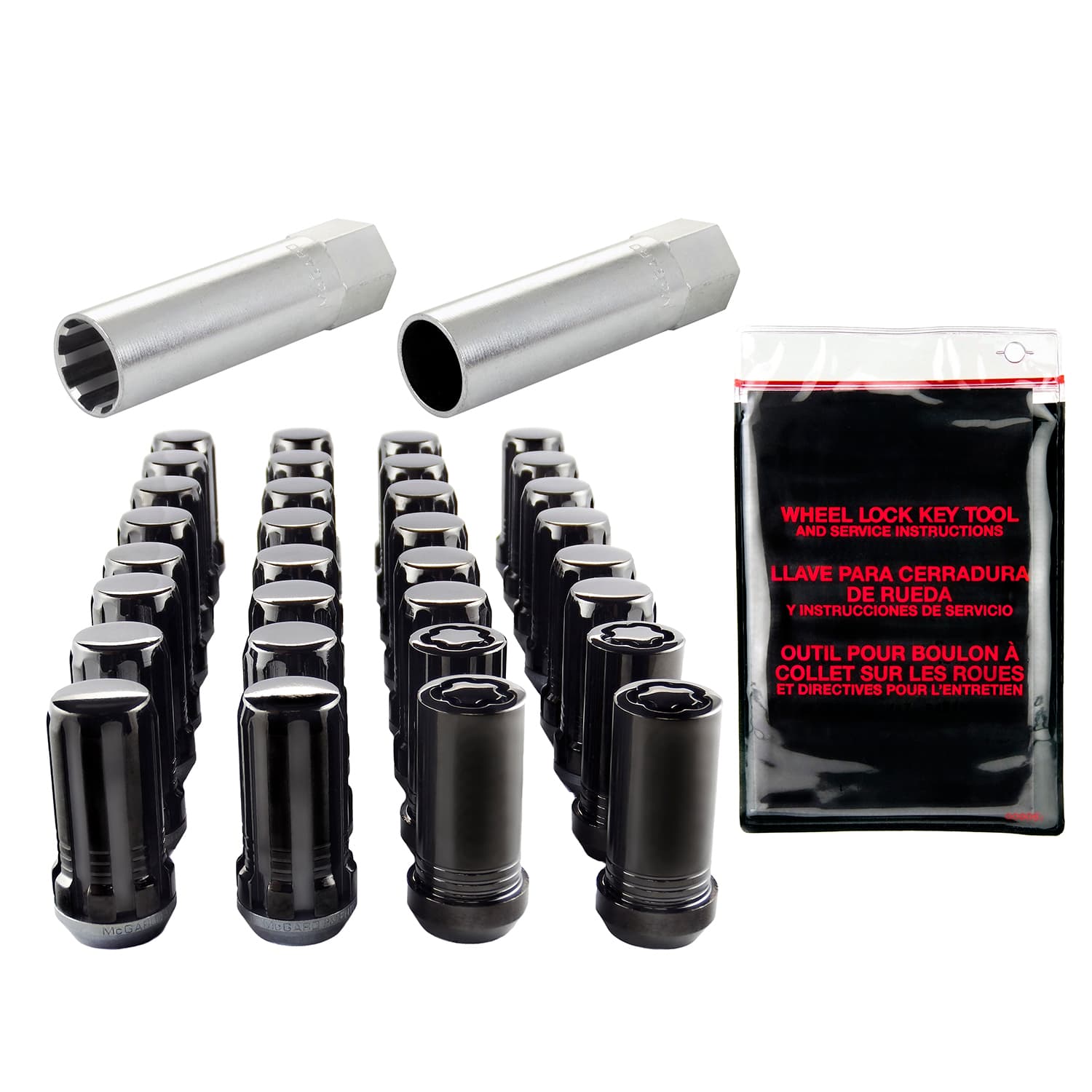 McGard McGard 65810BK Tuner Style Cone Seat Wheel Installation Kit-Black