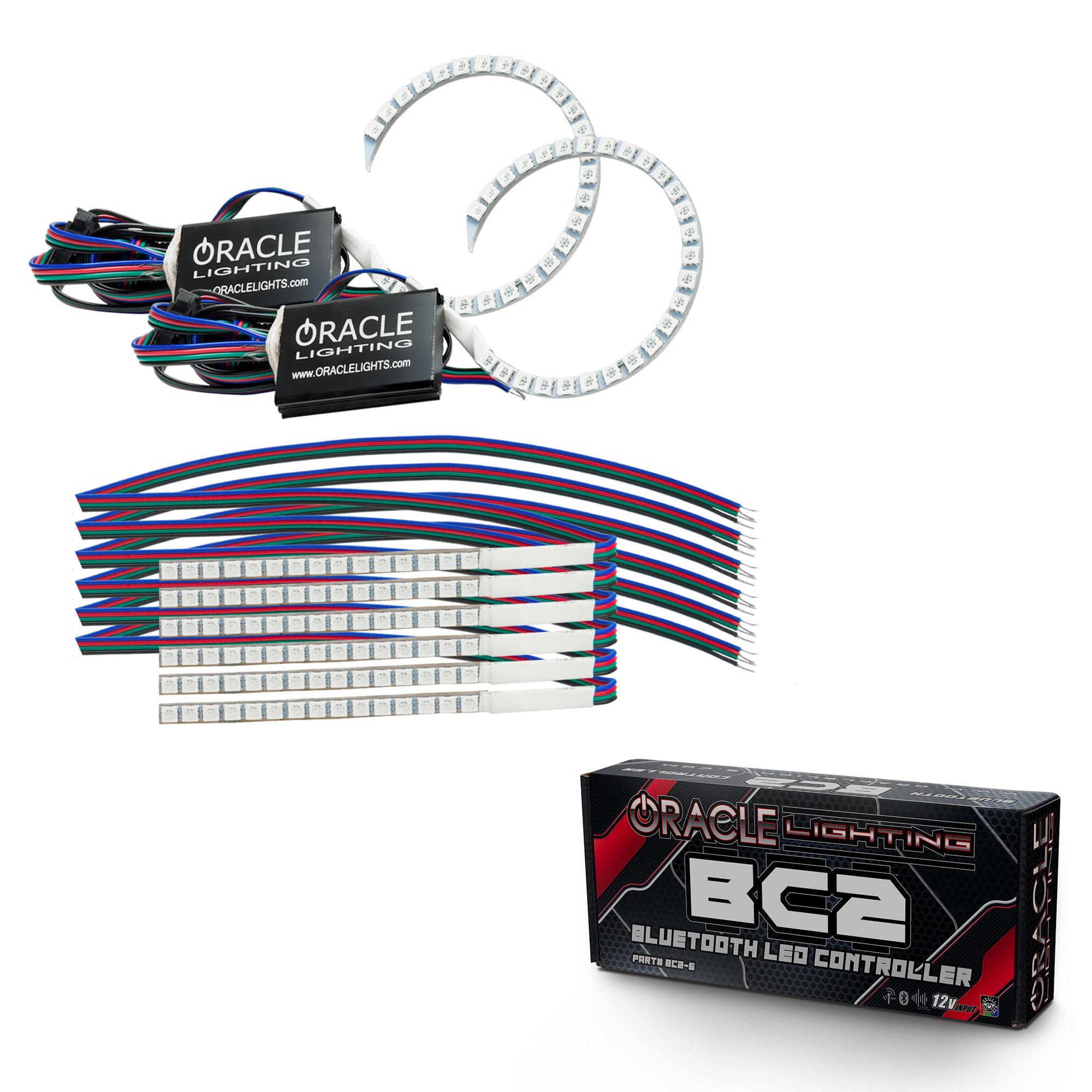 ORACLE Lighting 2018-2023 Ford Mustang ColorSHIFT DRL Upgrade w/Halo Kit product image