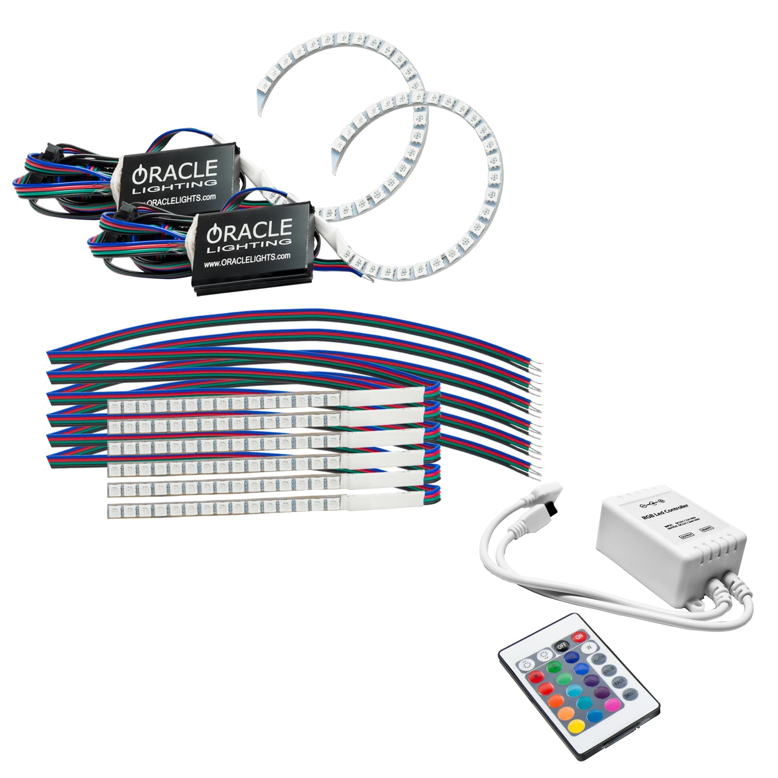 ORACLE Lighting 2018-2023 Ford Mustang ColorSHIFT DRL Upgrade w/Halo Kit product image