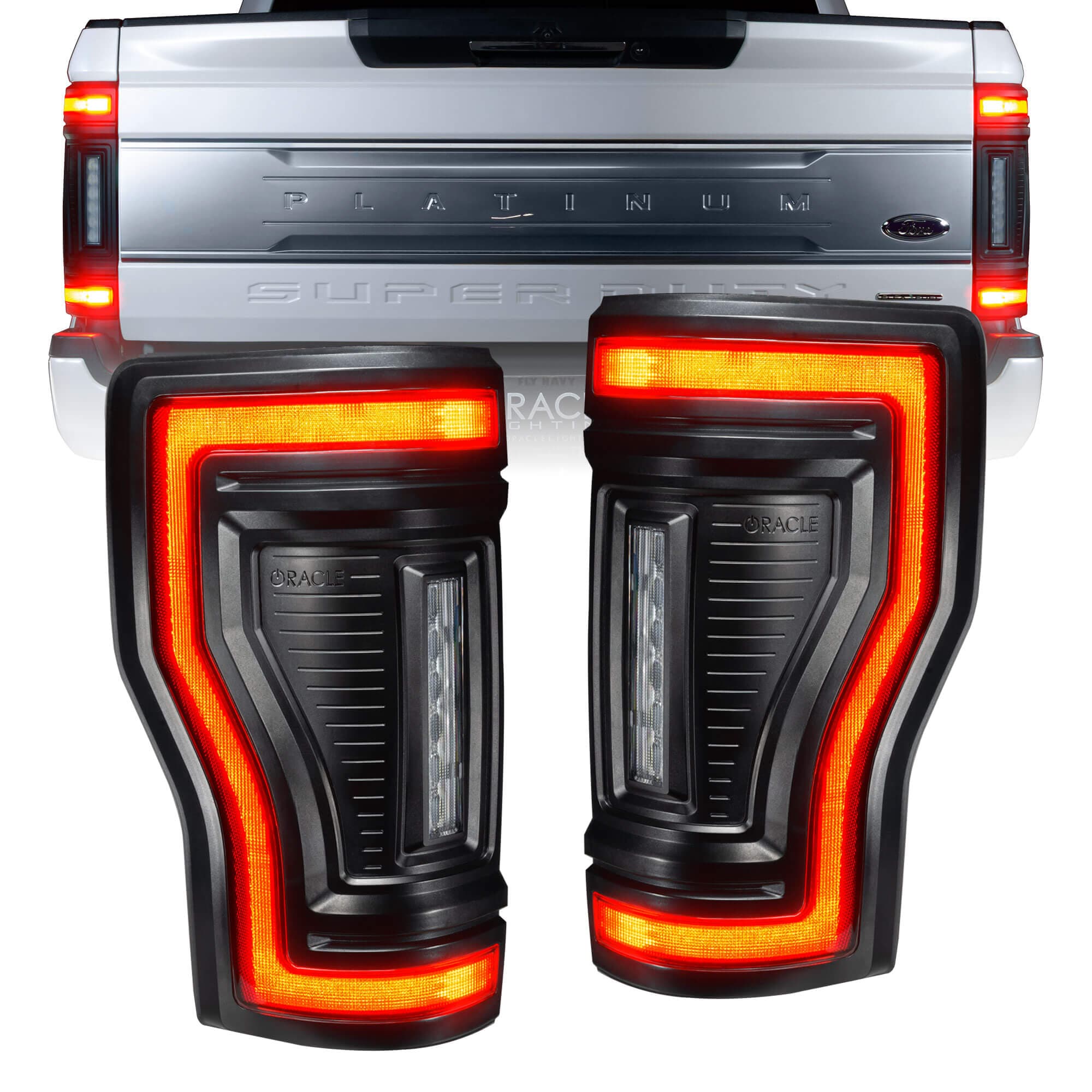 ORACLE Lighting Black Series Flush Mount LED Tail Lights for 2017-2022 Ford F-250350 Superduty product image
