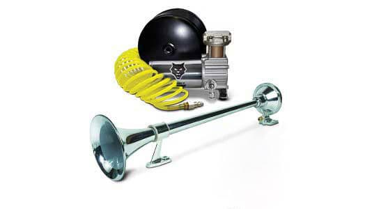 Pacbrake Premium Large Single Air Horn Kit WAir Horn Kit HP10234 And Onboard Air Kit HP10163 Pacbrake