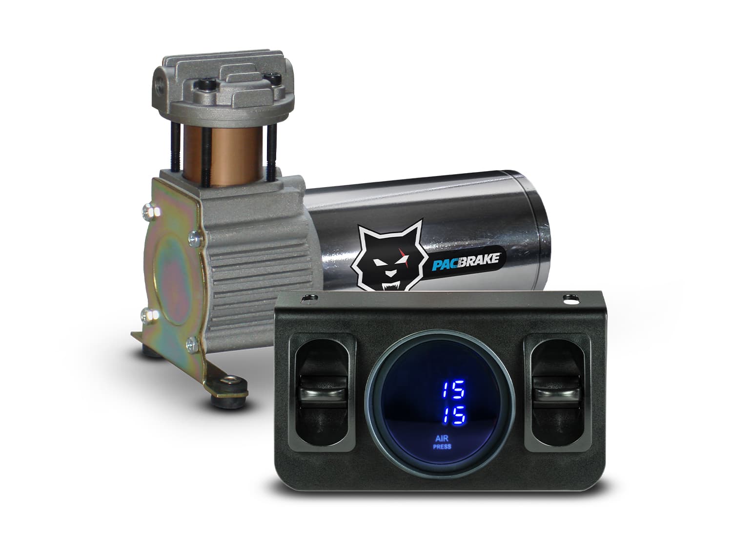 Pacbrake Premium In Cab Control Kit For Independent Paddle Valve In Cab Control Kit WDigital Gauge Pacbrake