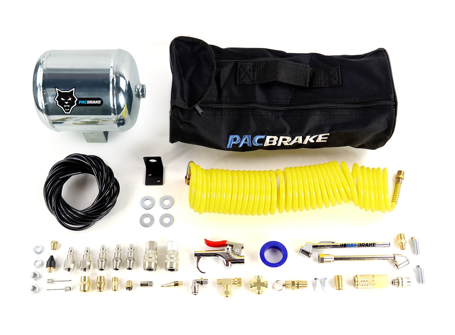 12 Gallon Aluminum Premium Air Tank Kit WAir Tank Airline Air Nozzle Air Accessories Fittings and Fasteners Pacbrake product image
