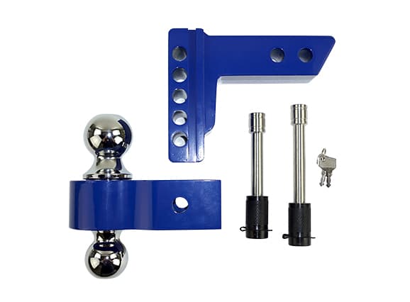 Pacbrake Ball Mount 2 Inch Shank 4 Inch Drop Blue Pacbrake