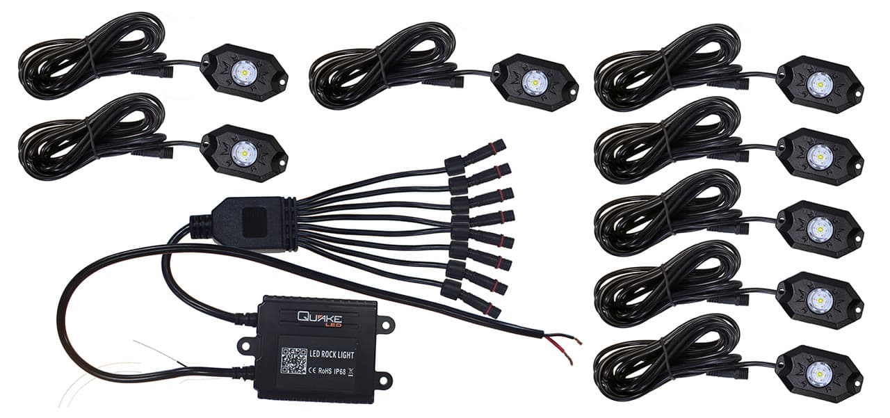 Quake LED RGBW Rock Light Kit - 8 Pods product image